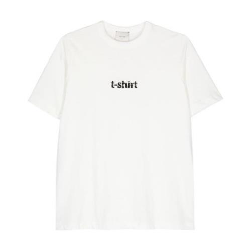 Grafisk Print T-shirt med Crew Neck