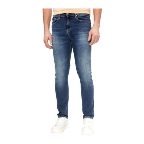 Mørke Skinny Jeans Blå