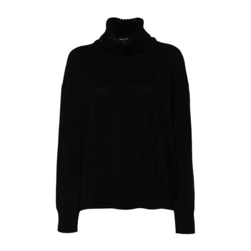 Sort Merinould Paillet Sweater