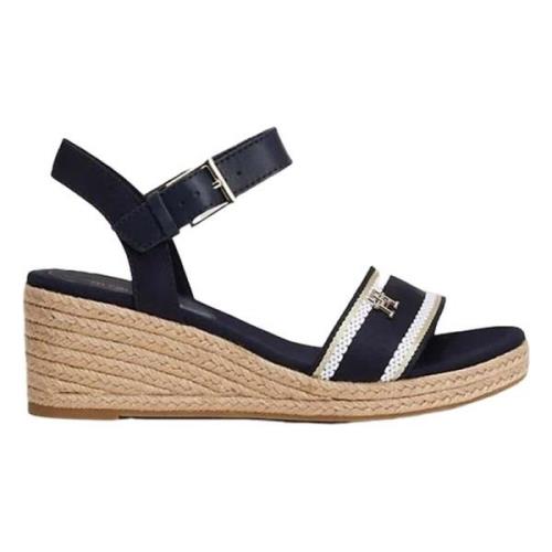 Webbing Wedge Platform Sandaler