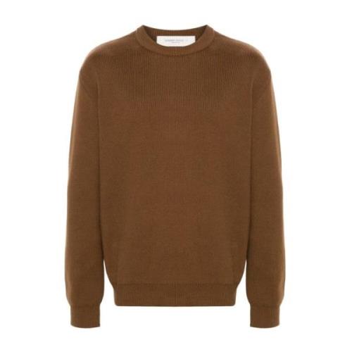 Brun Sweater med Signaturstjerne Patch