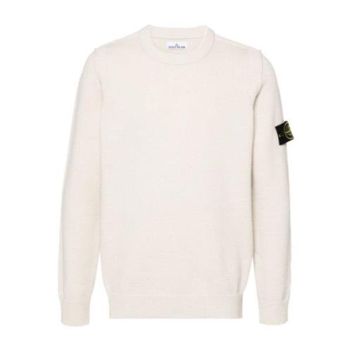 Hvid Crew-neck Lambswool Sweater