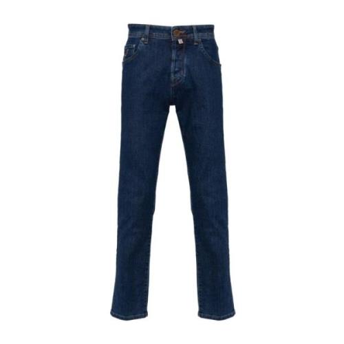 Blå Slim Fit Denim Jeans