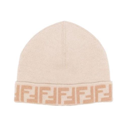 Vendbar Junior Beanie i Beige Camel