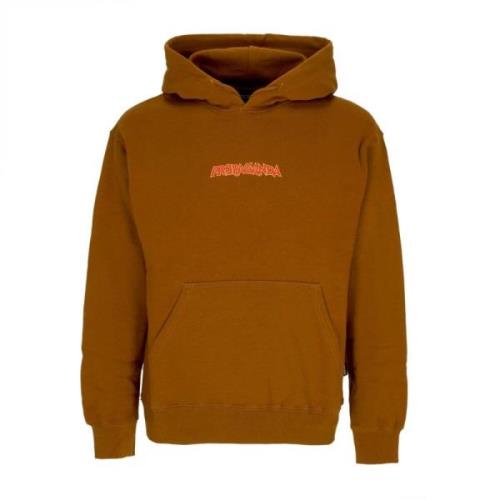 Brun Melt Hoodie med Kængurulomme