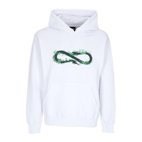 Logo Fire Hoodie Hvid