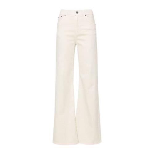 Ivory Hvid Wide Leg Denim Jeans