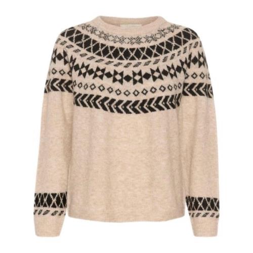 Ancient Scroll Jaquard Strik Pullover