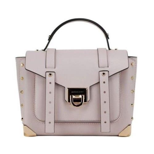 Blush Læder Satchel Håndtaske