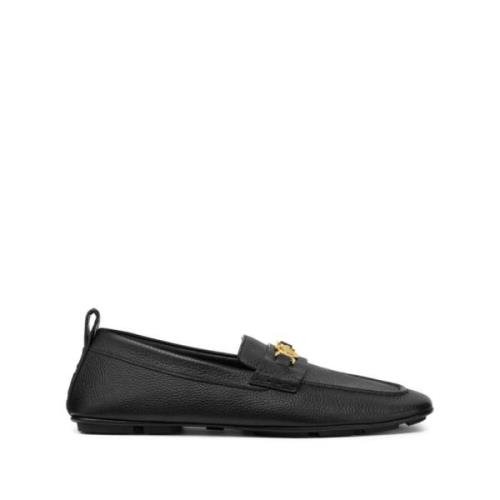 Sort Læder Slip-On Sneakers