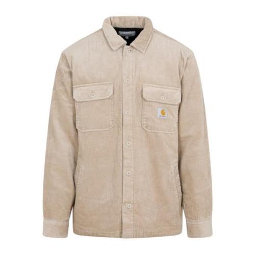 Beige Corduroy Skjortejakke