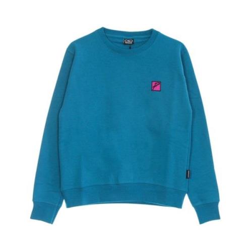 Turkis Crewneck Sweatshirt med Snake Logo