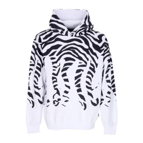 Zebra Hoodie Letvægts Sweatshirt Mænd