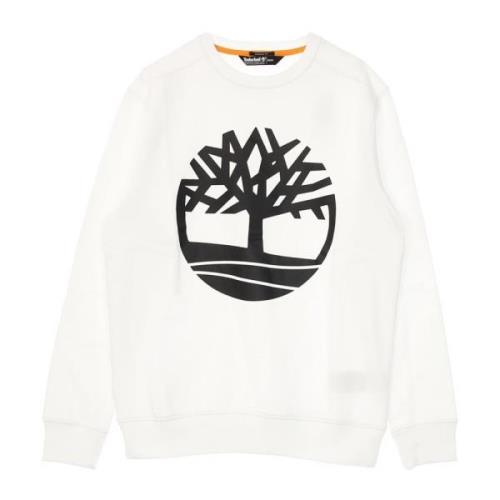 Kerne Logo Crewneck Sweatshirt Hvid/Sort