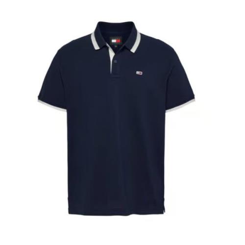 Mørkeblå Polo Shirt med Logo