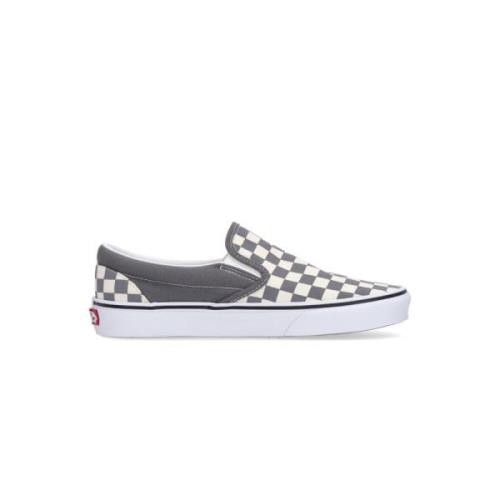 Tjekkerbræt Slip-on Lav Sneaker Pewter/Hvid