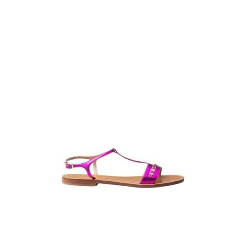 Elegant Læder Sandal