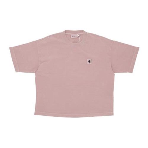 Pink Garment Dyed Womens T-Shirt