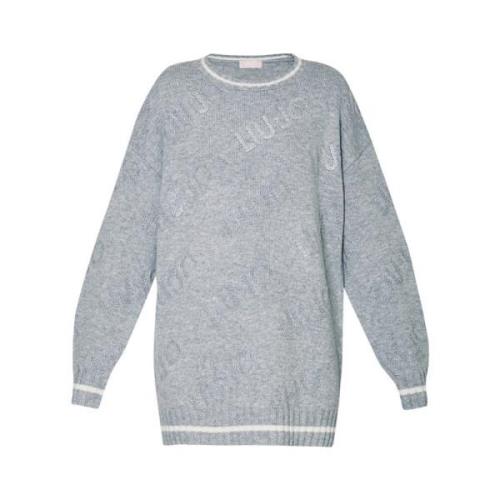 Elegant Grå Maxi Sweater