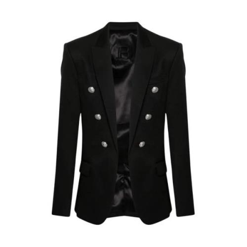 Klassisk Sort Uld Blazer