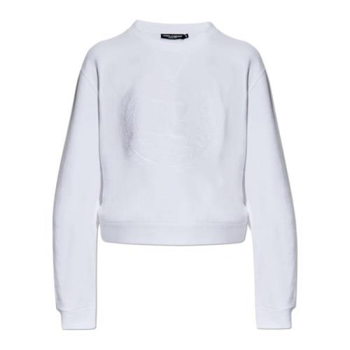 Sweatshirt med broderet logo