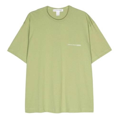 Khaki Strik T-shirt til Mænd