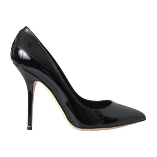 Sort Patent Læder Stiletto Pumps