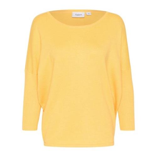 R-Neck Pullover Strik Yarrow Melange