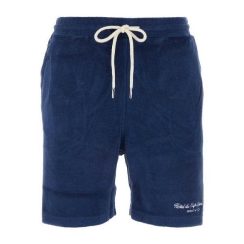 Blå Terry Cursive Shorts