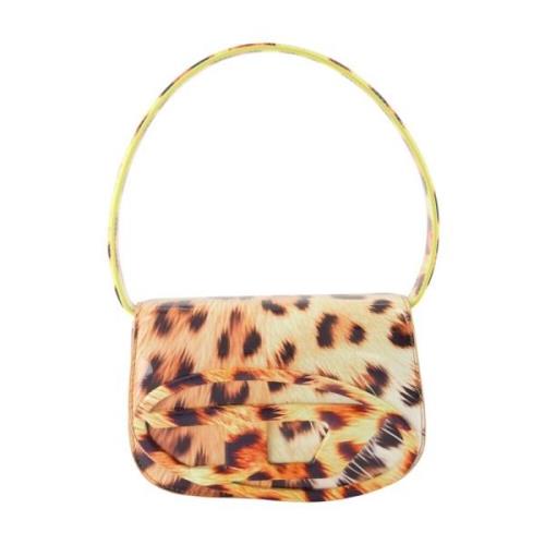 Leopard Print Skuldertaske