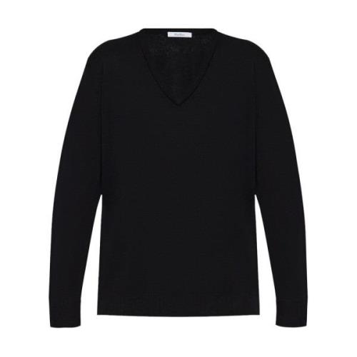 Uld V-hals Sweater