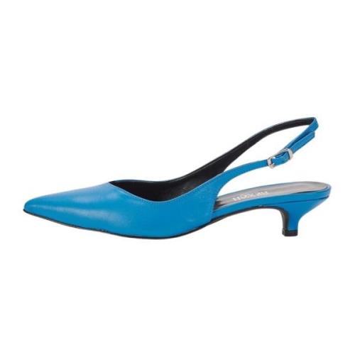 Spidståede slingback hæle