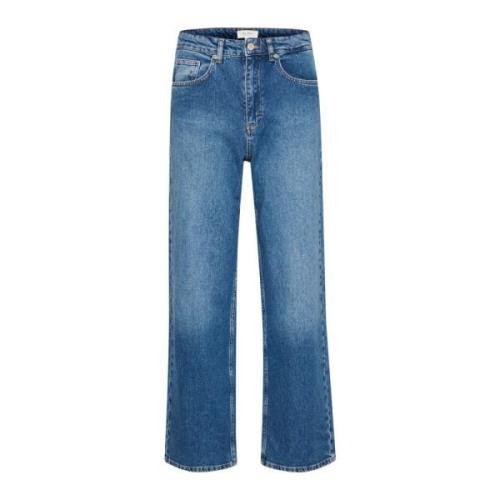 Klassiske Blå Denim Jeans