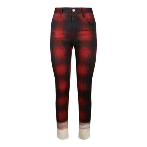 Hvid Rød Pendleton Skinny Jeans