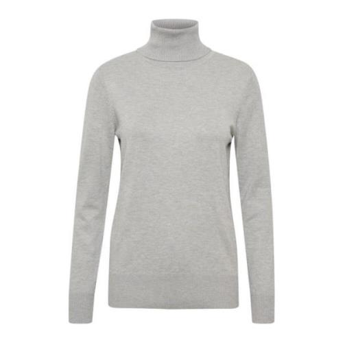 Perlegrå Rollneck Sweater