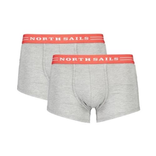 Grå Bomuld Boxershorts