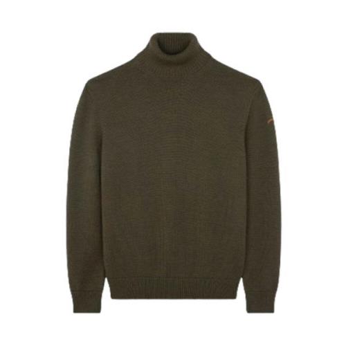 Merino uld sweater med ikonisk badge