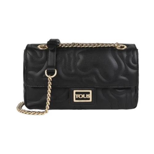 Sort Syntetisk Kvinders Crossbody Taske