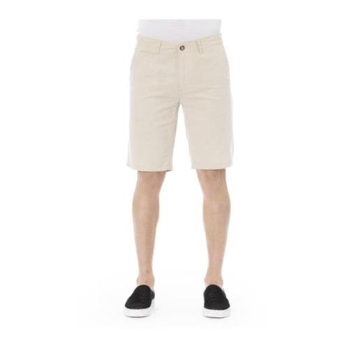 Bermuda Shorts med Lynlås og Knappelukning