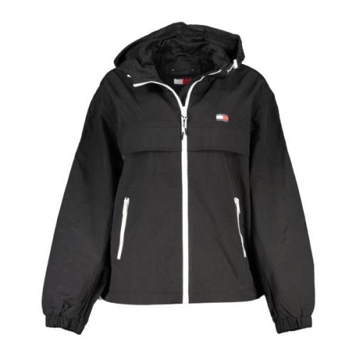 Sporty Hooded Jacket Sort Kvinder