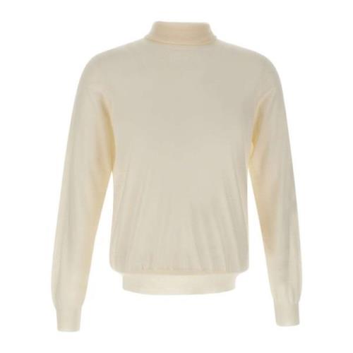 Merino Wool Turtleneck Sweater Hvid