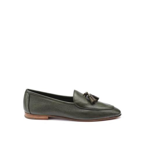 Loafer i hjorteskind med tassels