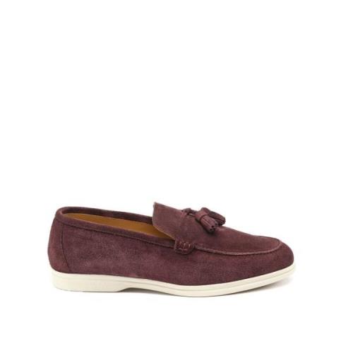 Suede Loafer med Tassels