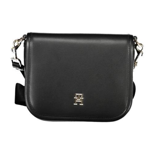 Sort Crossbody Taske med Justerbar Strop