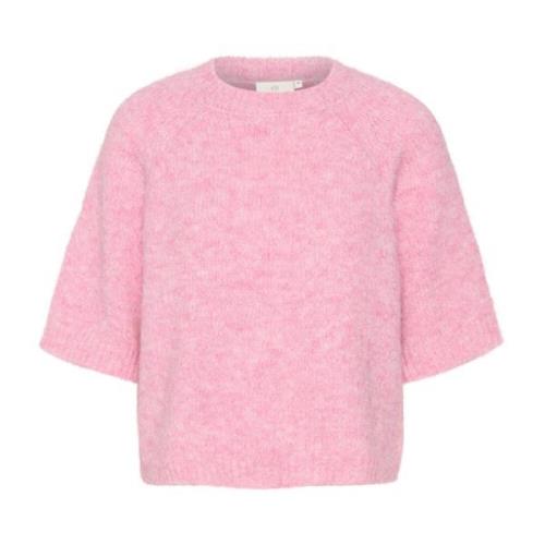 Cropped Strik Pullover Festival Fuchsia