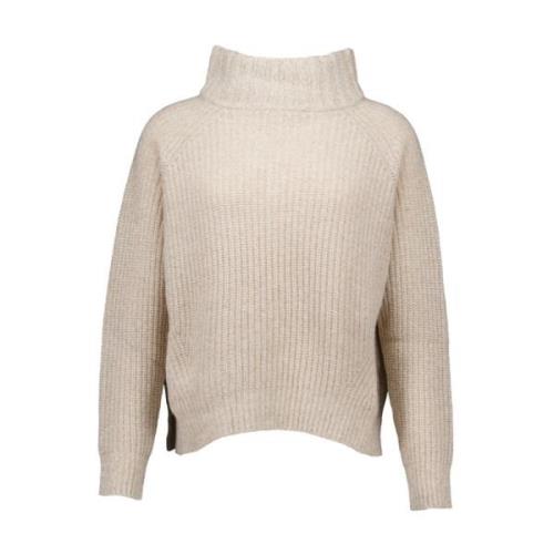 Beige Turtleneck Sweater