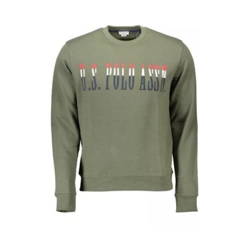 Grøn Bomuld Crewneck Sweatshirt