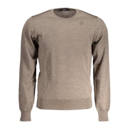 Brun Langærmet Sweater med Logo