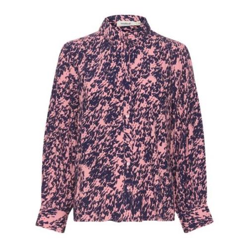 Elegant Bluse med Farverigt Print