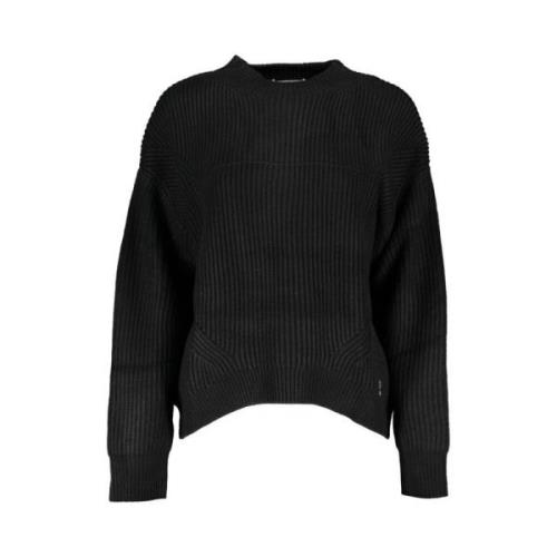 Elegant Turtleneck Sweater med Kontrast Accents